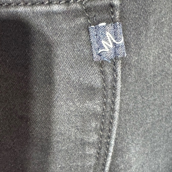 Maurices Black Washed Low Rise Skinny Jeans With Plaid Ankle Cuff Size Medium - Picture 6 of 7